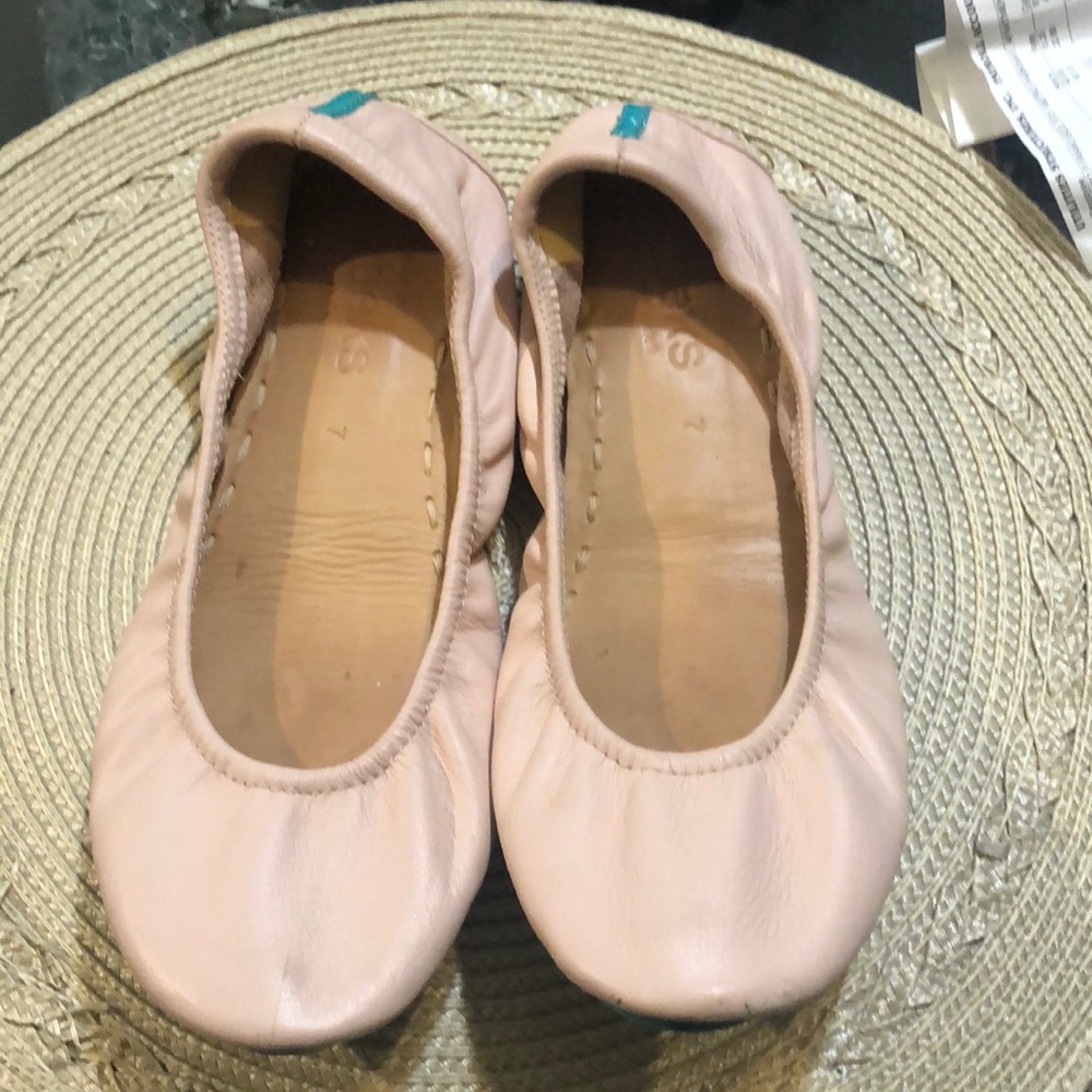Tieks by Gavrieli Women’s Size 7 Leather Slip On Ballet Flats Blush Pink